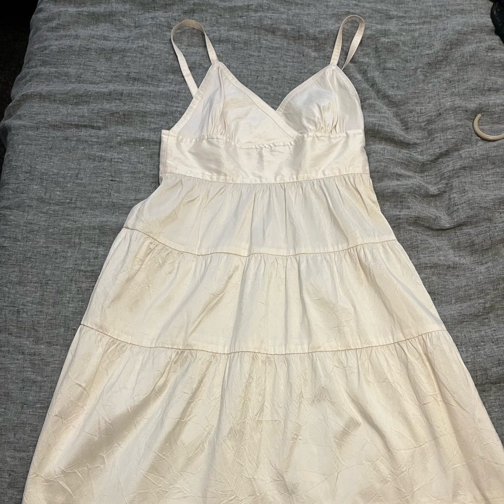 Theory Ivory Silk Dress